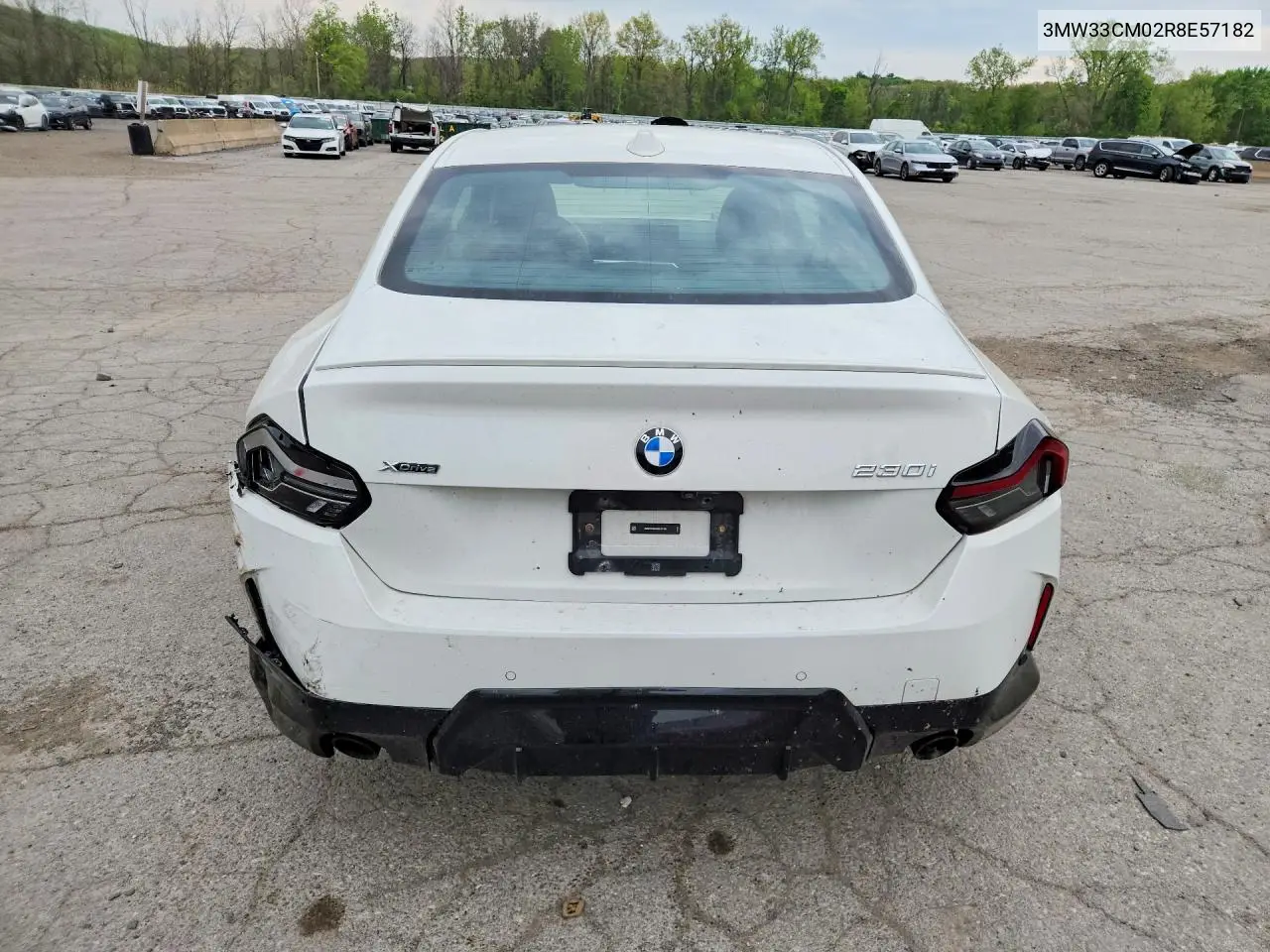 2024 BMW 230Xi VIN: 3MW33CM02R8E57182 Lot: 52235386