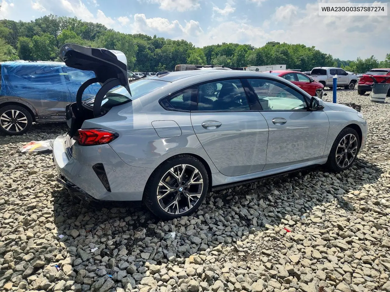 2025 BMW 228Xi VIN: WBA23GG03S7S87274 Lot: 57332936