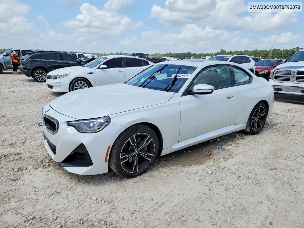 2026 BMW 230Xi VIN: 3MW33CM08T8F93078 Lot: 58601036