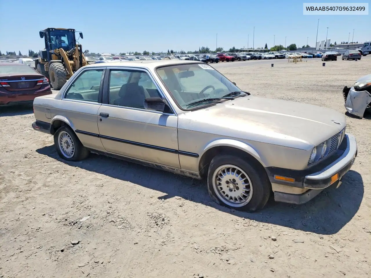 1986 BMW 325 E VIN: WBAAB5407G9632499 Lot: 60947906