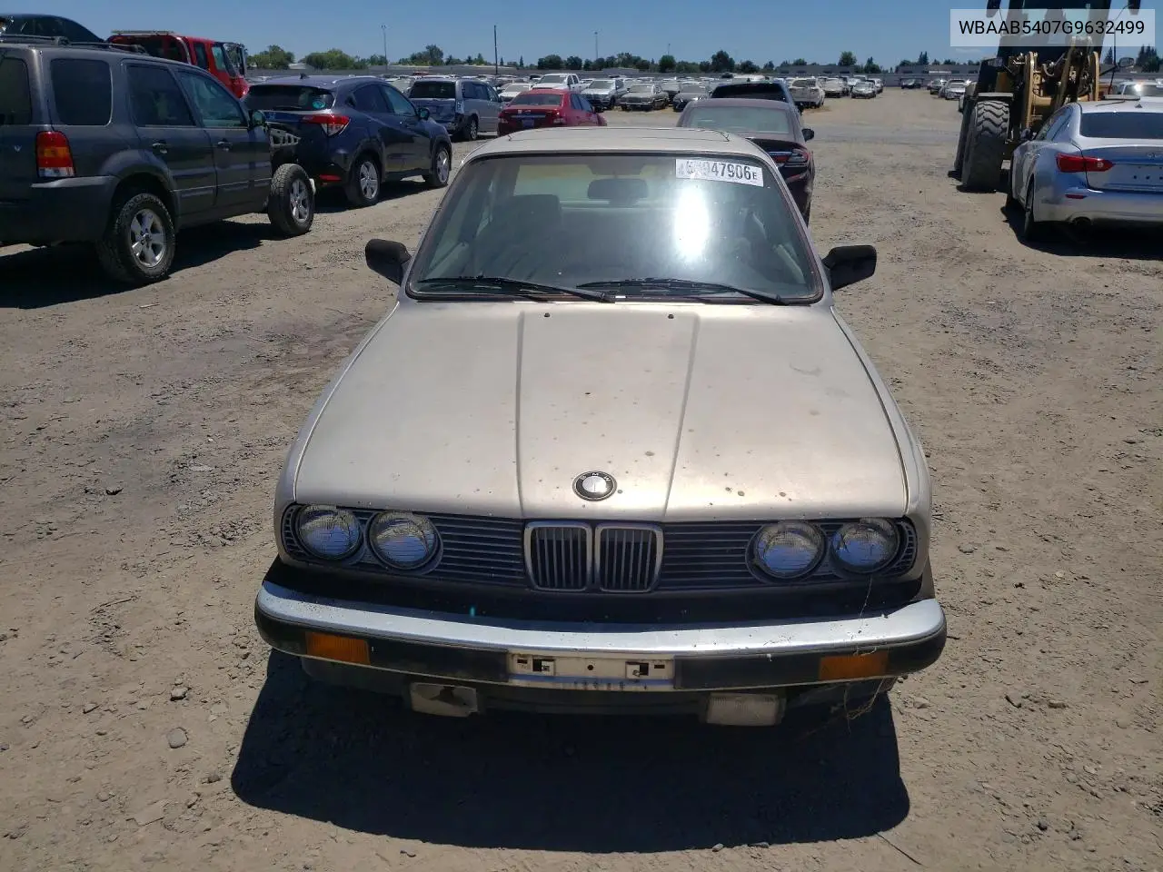 1986 BMW 325 E VIN: WBAAB5407G9632499 Lot: 60947906