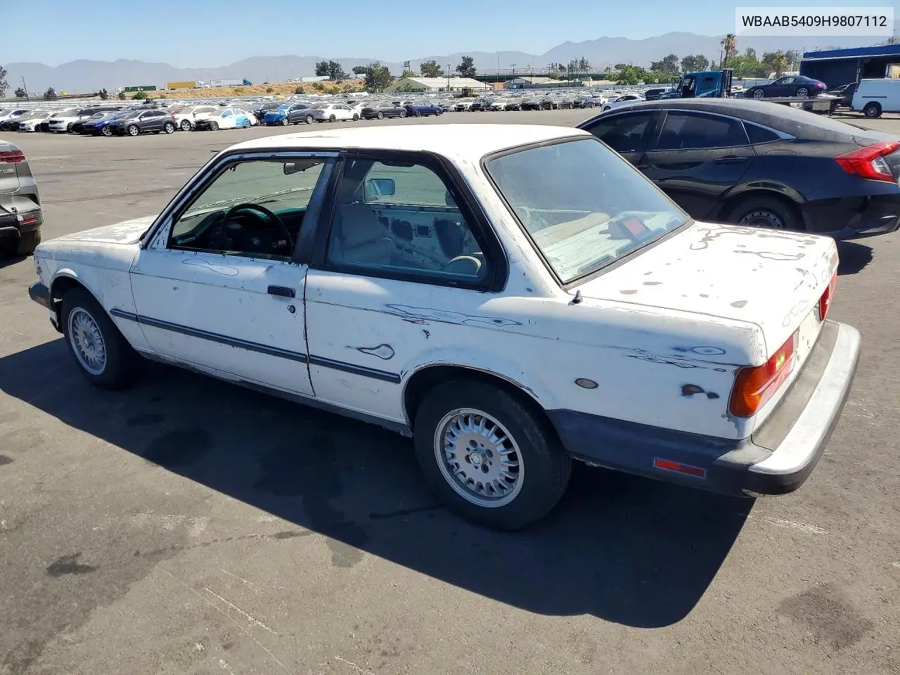 1987 BMW 325 Base VIN: WBAAB5409H9807112 Lot: 60501036