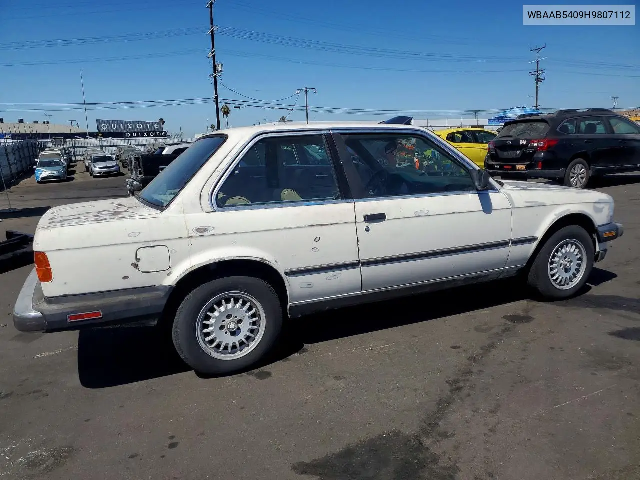 1987 BMW 325 Base VIN: WBAAB5409H9807112 Lot: 60501036