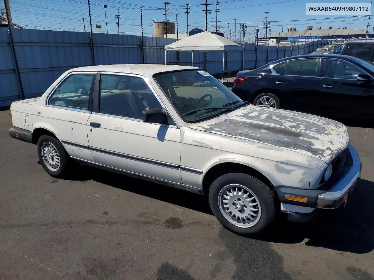 1987 BMW 325 Base VIN: WBAAB5409H9807112 Lot: 60501036