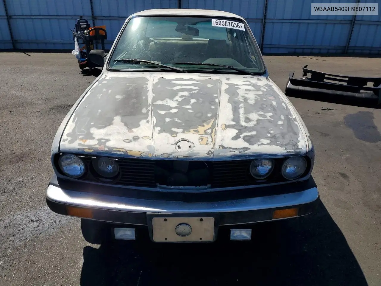 1987 BMW 325 Base VIN: WBAAB5409H9807112 Lot: 60501036