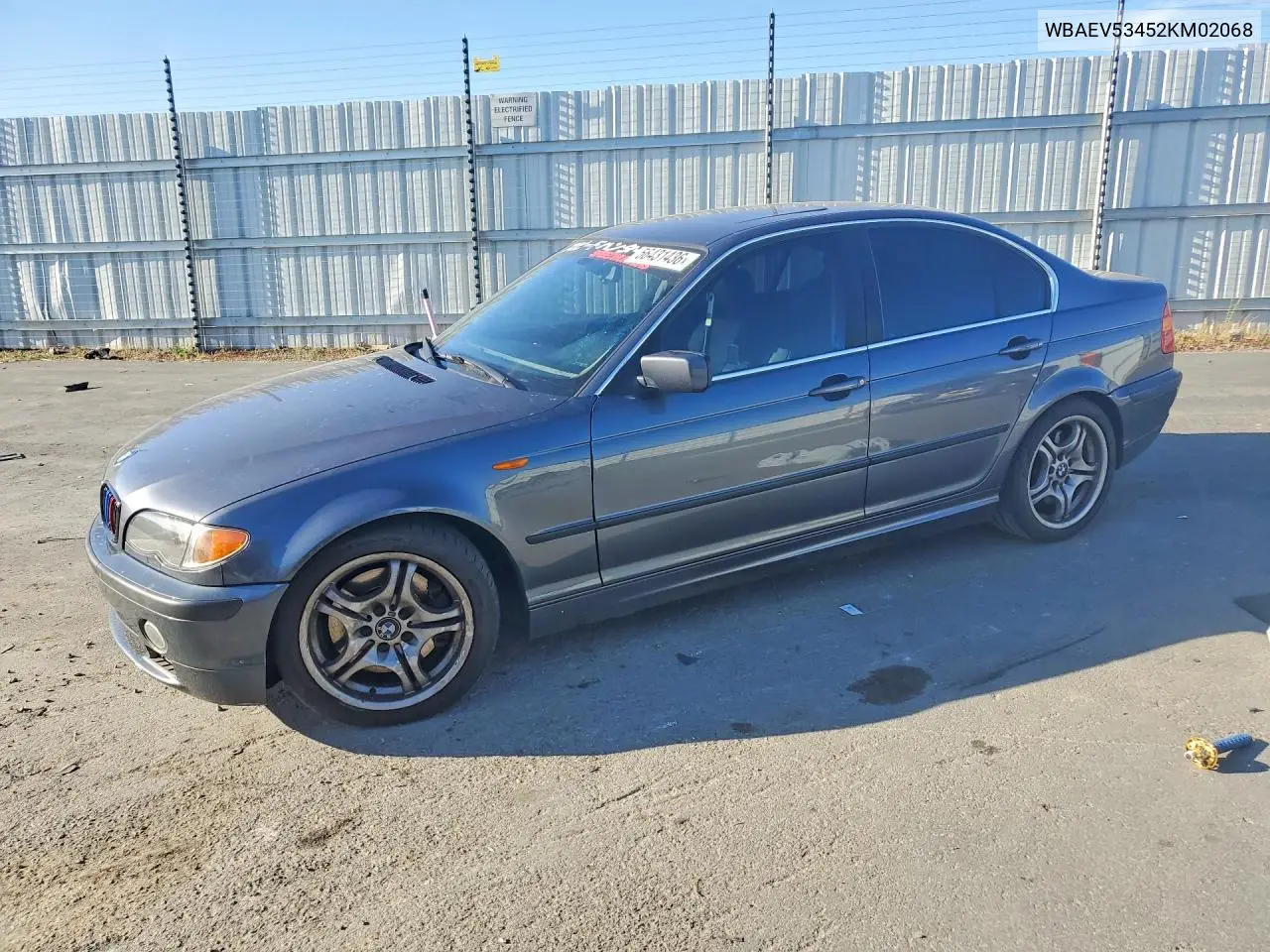 2002 BMW 330 I VIN: WBAEV53452KM02068 Lot: 56431436