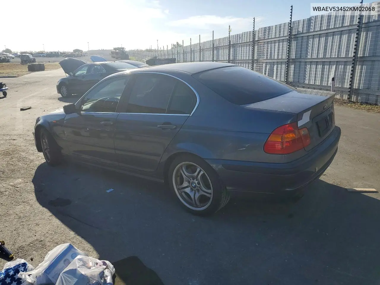 2002 BMW 330 I VIN: WBAEV53452KM02068 Lot: 56431436