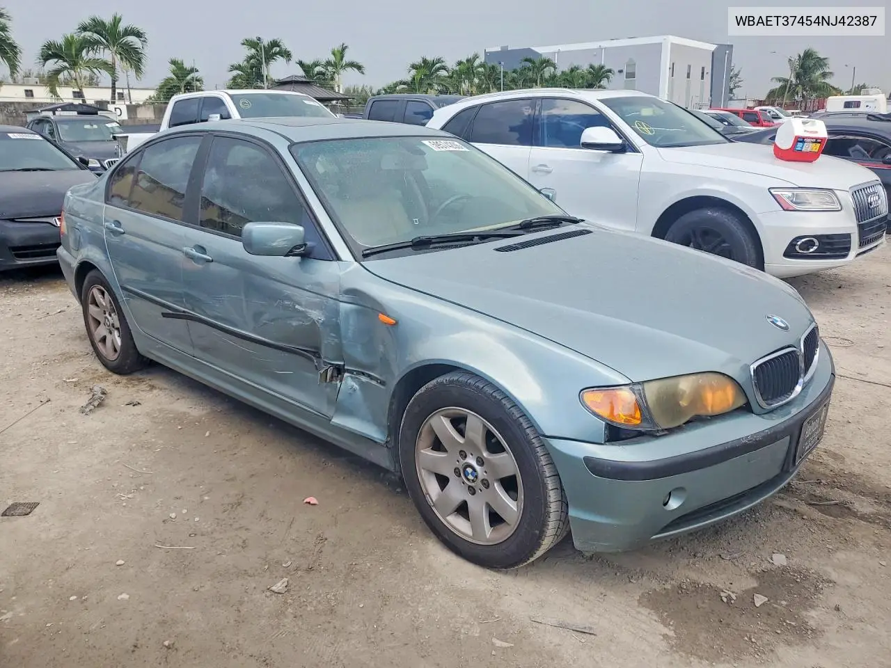 2004 BMW 325 I VIN: WBAET37454NJ42387 Lot: 59574206