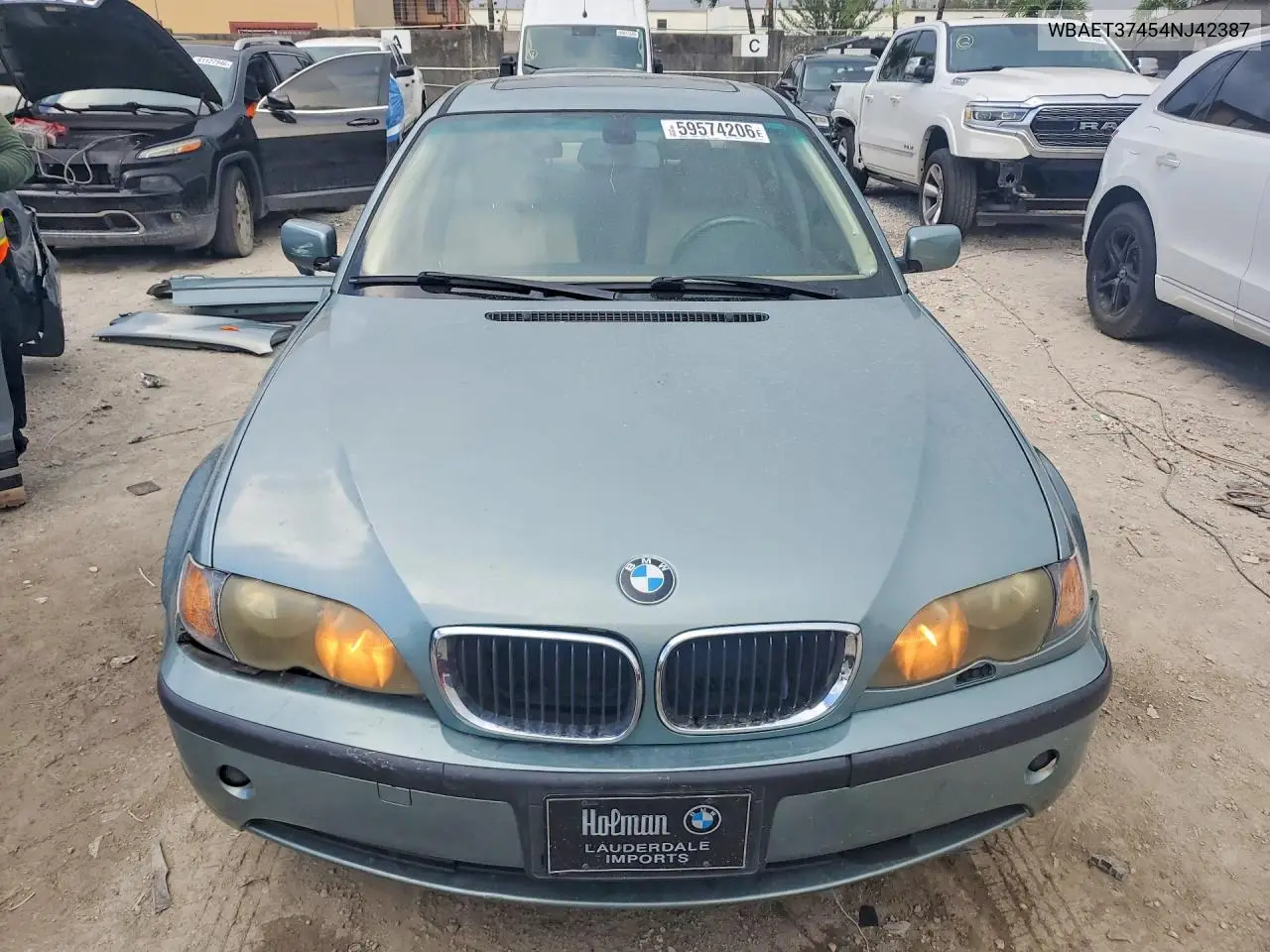 2004 BMW 325 I VIN: WBAET37454NJ42387 Lot: 59574206