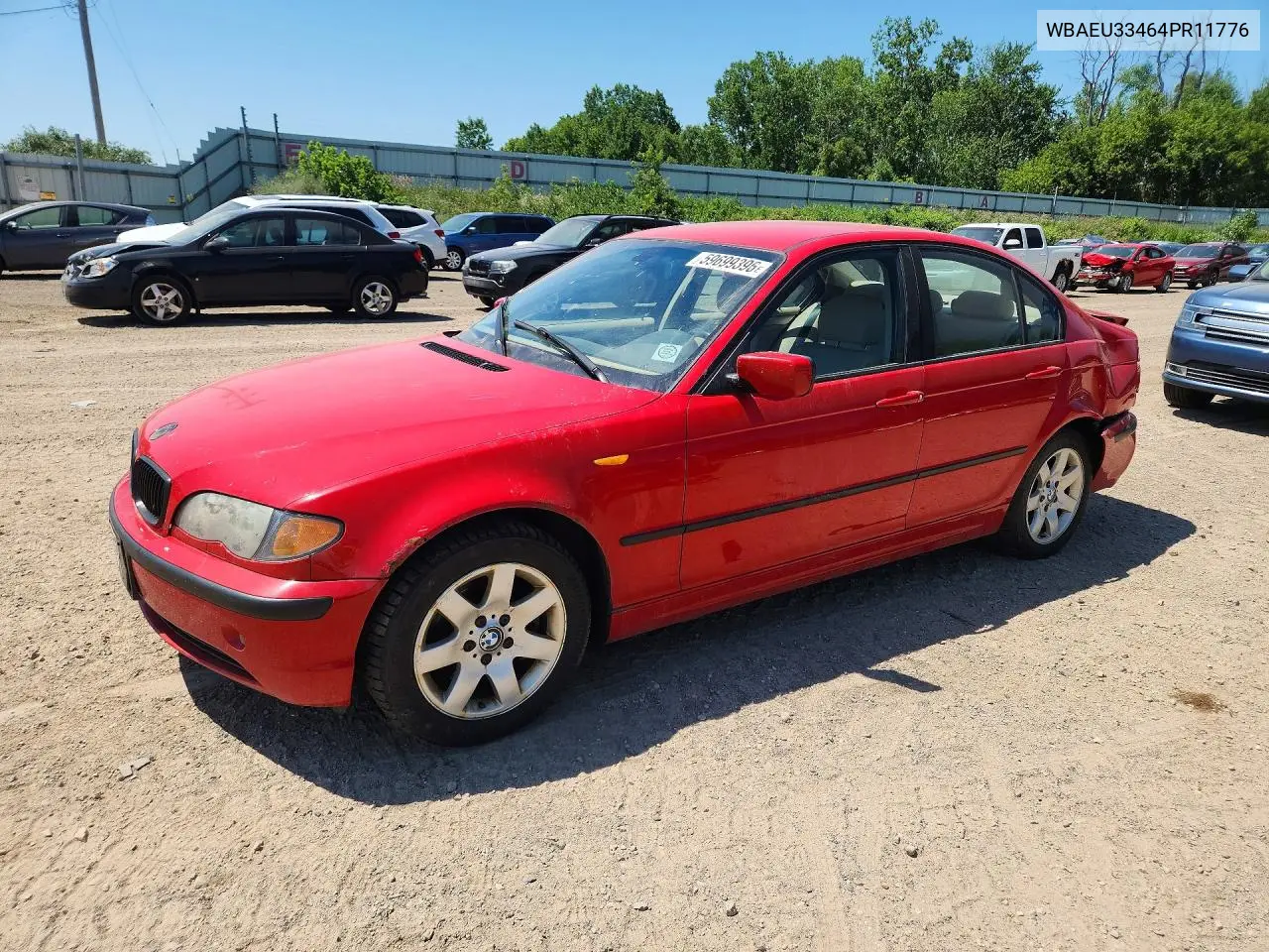 2004 BMW 325 Xi VIN: WBAEU33464PR11776 Lot: 59699396