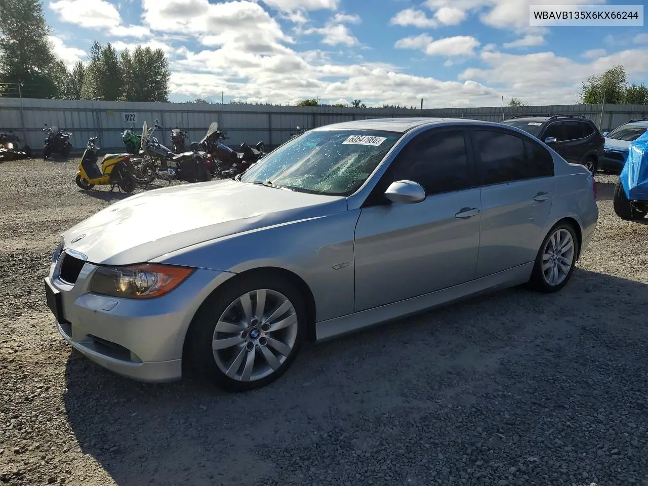 2006 BMW 325 I VIN: WBAVB135X6KX66244 Lot: 60647986