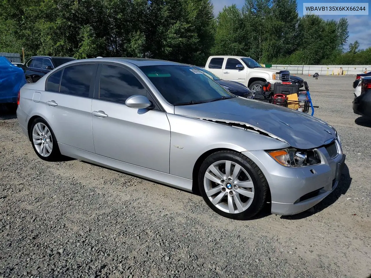 2006 BMW 325 I VIN: WBAVB135X6KX66244 Lot: 60647986