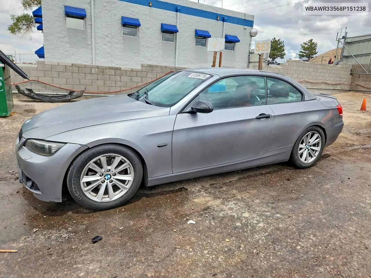 2008 BMW 328 I Sulev VIN: WBAWR33568P151238 Lot: 61599776