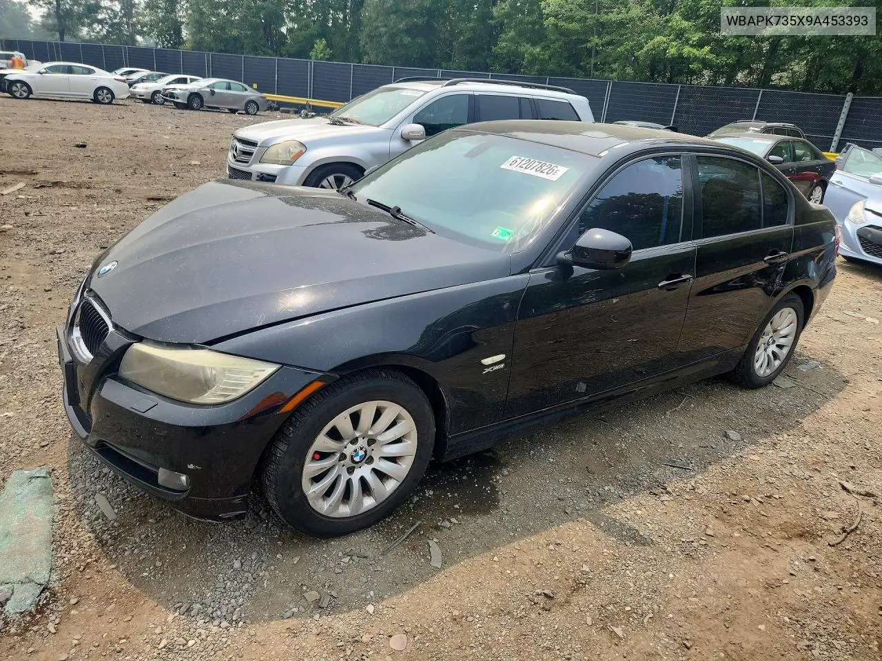 2009 BMW 328 Xi VIN: WBAPK735X9A453393 Lot: 61207826