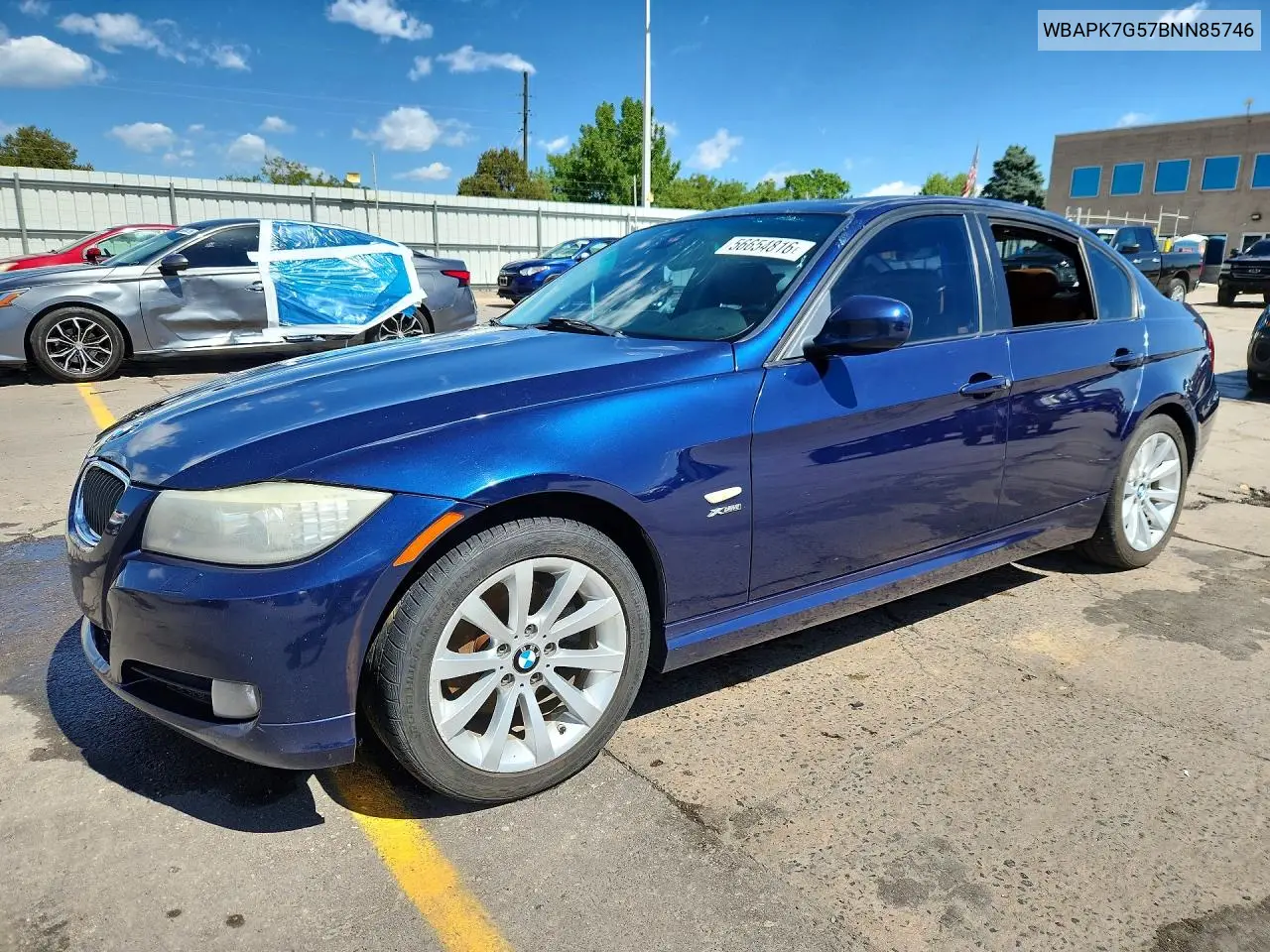 2011 BMW 328 Xi VIN: WBAPK7G57BNN85746 Lot: 56654816