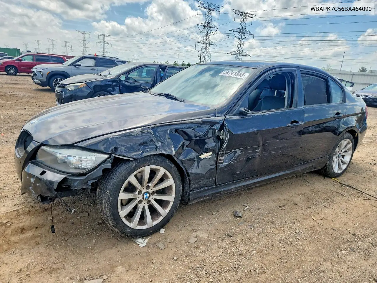 2011 BMW 328 Xi VIN: WBAPK7C56BA464090 Lot: 59141086