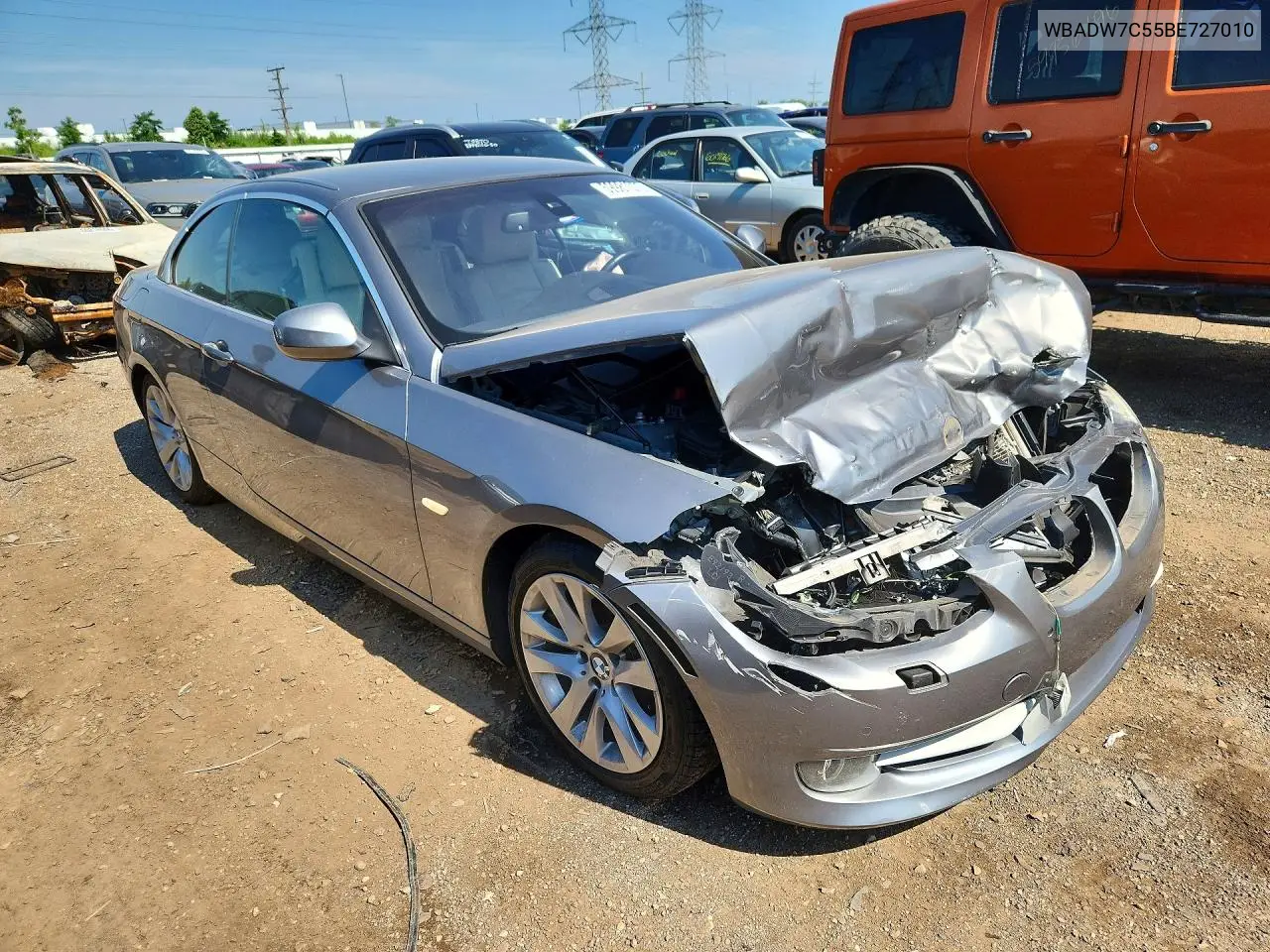 2011 BMW 328 I Sulev VIN: WBADW7C55BE727010 Lot: 59981076