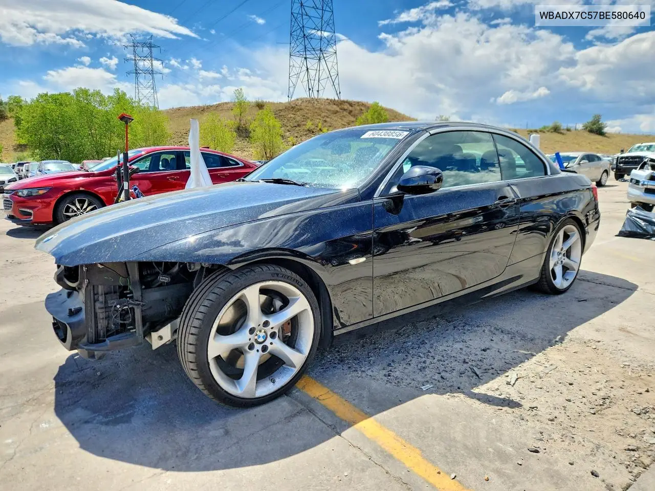 2011 BMW 335 I VIN: WBADX7C57BE580640 Lot: 60438856