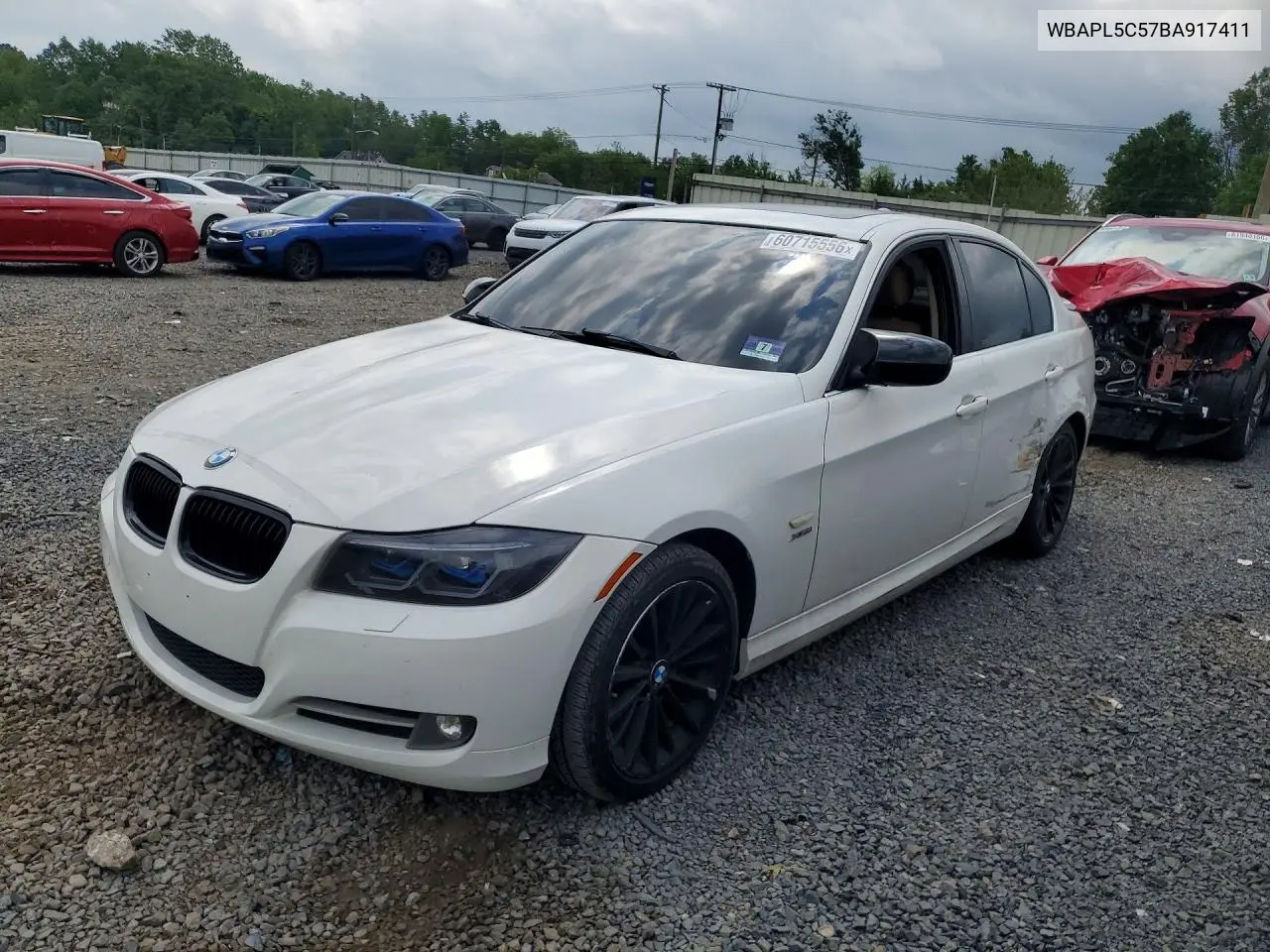 2011 BMW 335 Xi VIN: WBAPL5C57BA917411 Lot: 60715556
