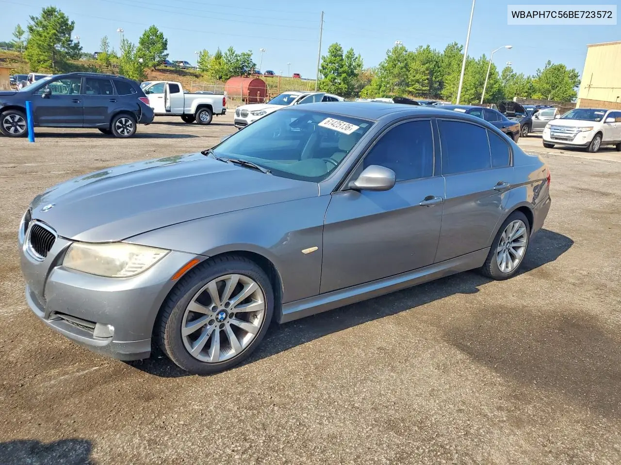 2011 BMW 328 I VIN: WBAPH7C56BE723572 Lot: 61425136
