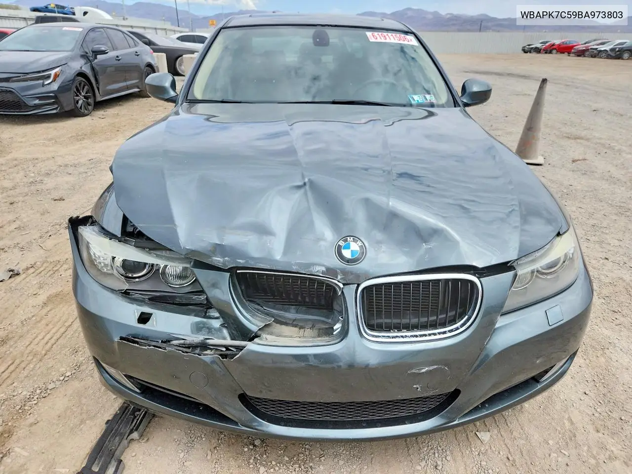 2011 BMW 328 Xi VIN: WBAPK7C59BA973803 Lot: 61911506