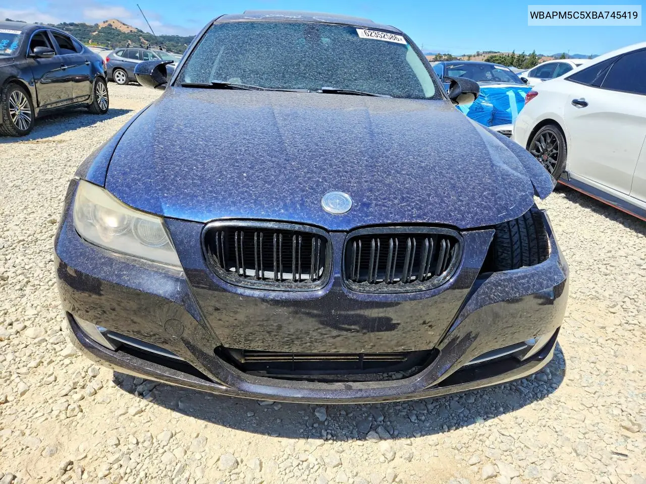 2011 BMW 335 I VIN: WBAPM5C5XBA745419 Lot: 62352586