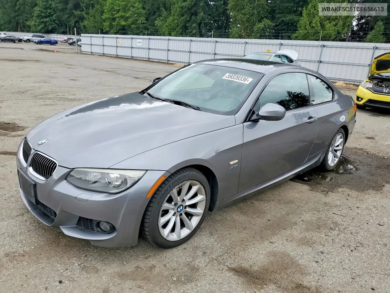 2012 BMW 328 Xi Sulev VIN: WBAKF5C51CE656613 Lot: 59339336