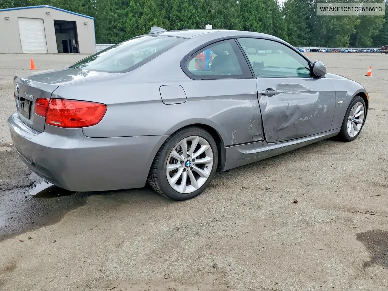 2012 BMW 328 Xi Sulev VIN: WBAKF5C51CE656613 Lot: 59339336