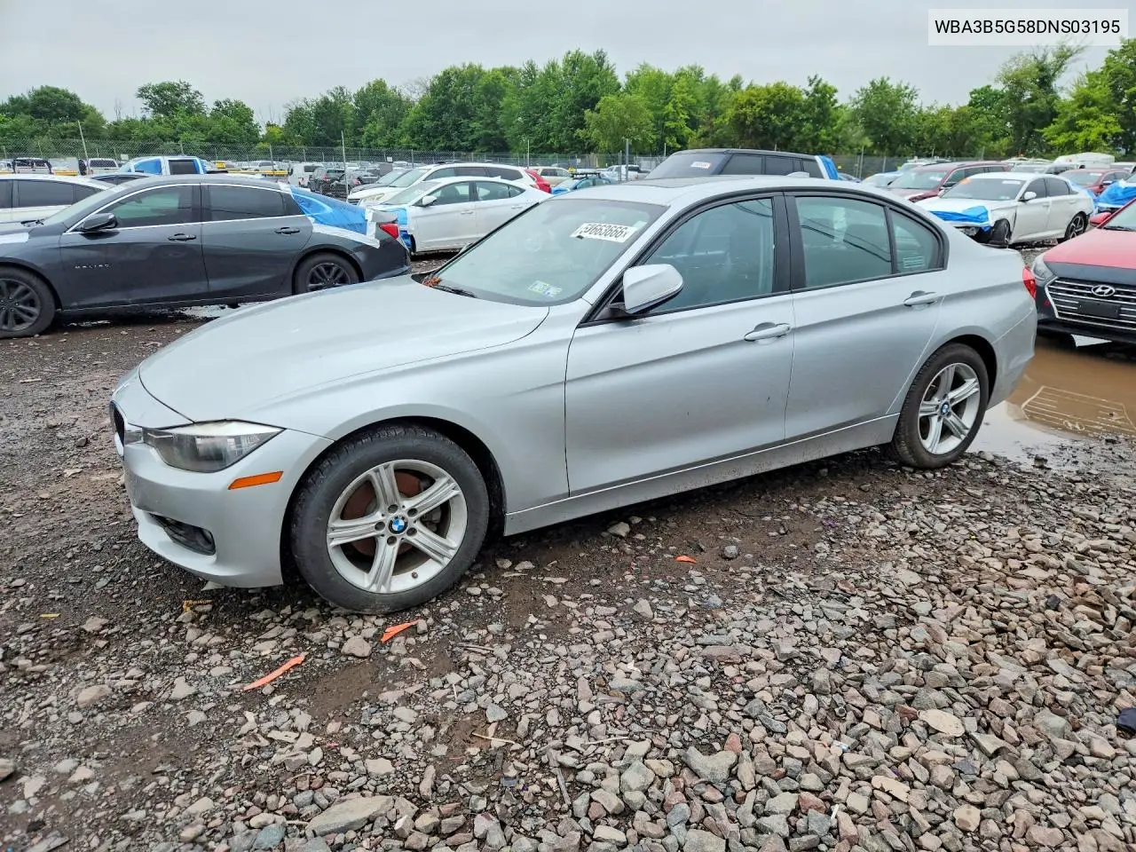 2013 BMW 328 VIN: WBA3B5G58DNS03195 Lot: 59663666