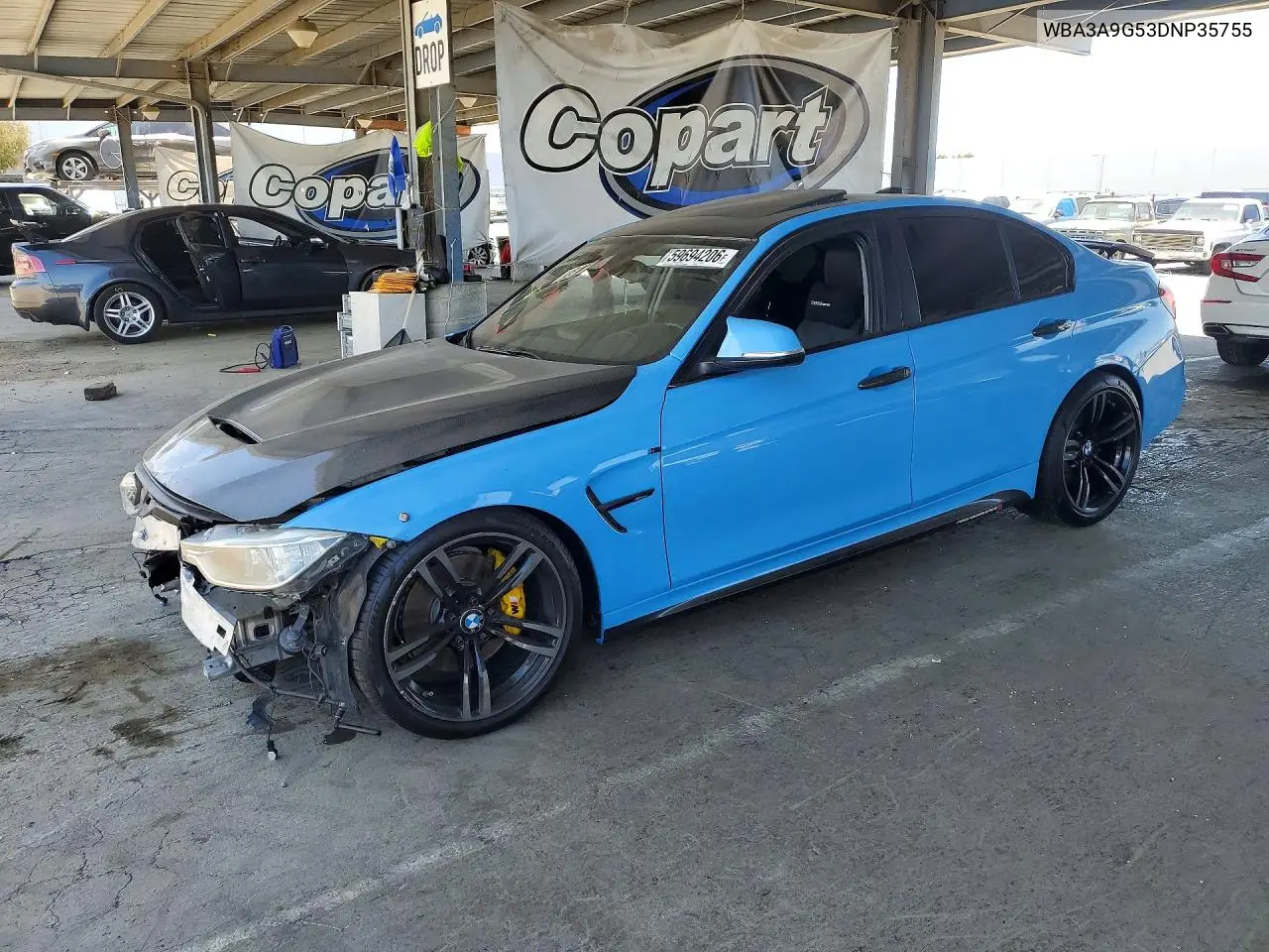 2013 BMW 335 I VIN: WBA3A9G53DNP35755 Lot: 59694206