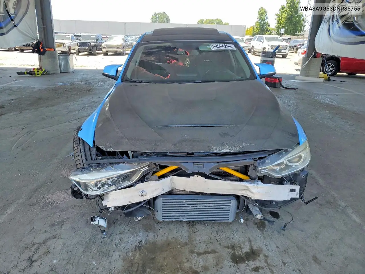 2013 BMW 335 I VIN: WBA3A9G53DNP35755 Lot: 59694206