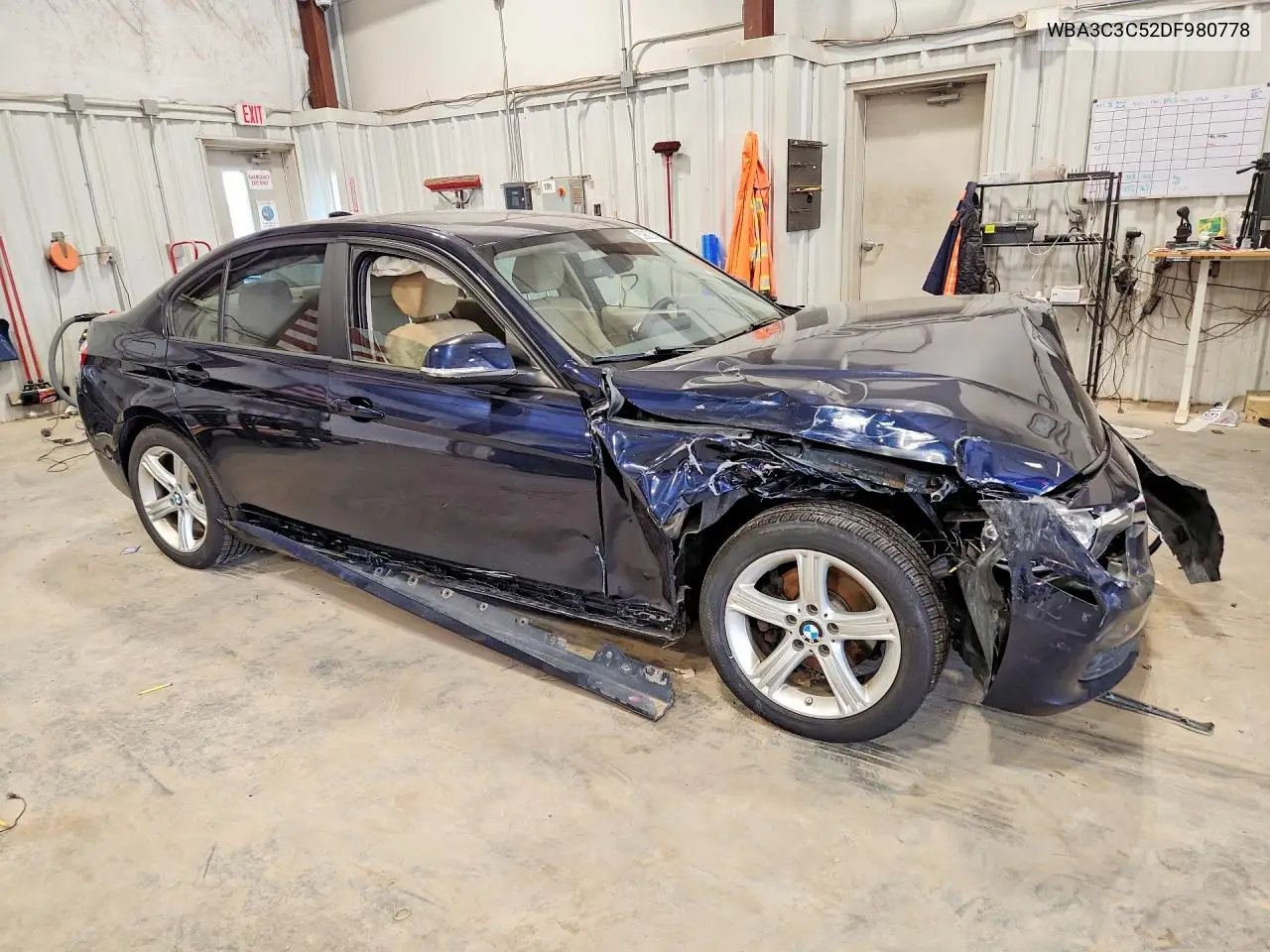 2013 BMW 320 I xDrive VIN: WBA3C3C52DF980778 Lot: 59800476