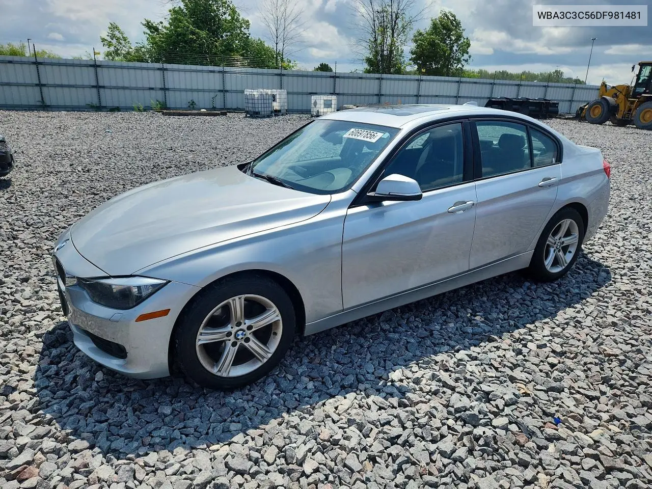 2013 BMW 320 I xDrive VIN: WBA3C3C56DF981481 Lot: 60697856