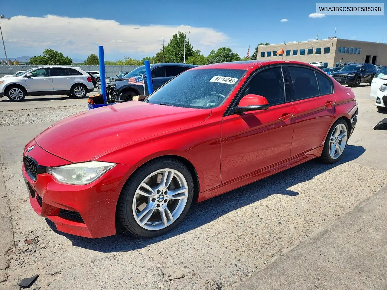 2013 BMW 335 Xi VIN: WBA3B9C53DF585398 Lot: 61414896