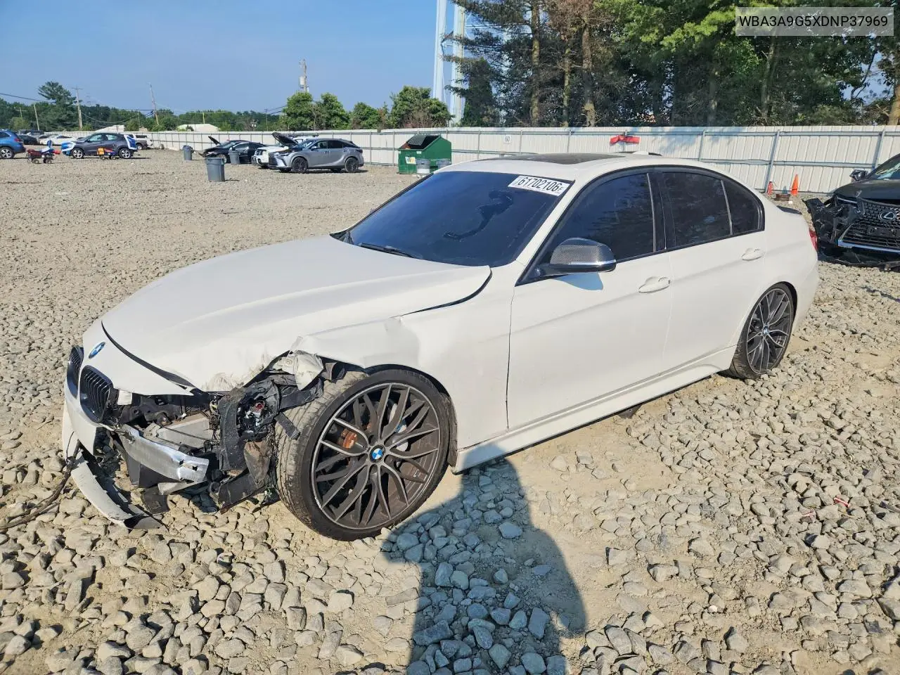 2013 BMW 335 I VIN: WBA3A9G5XDNP37969 Lot: 61702106