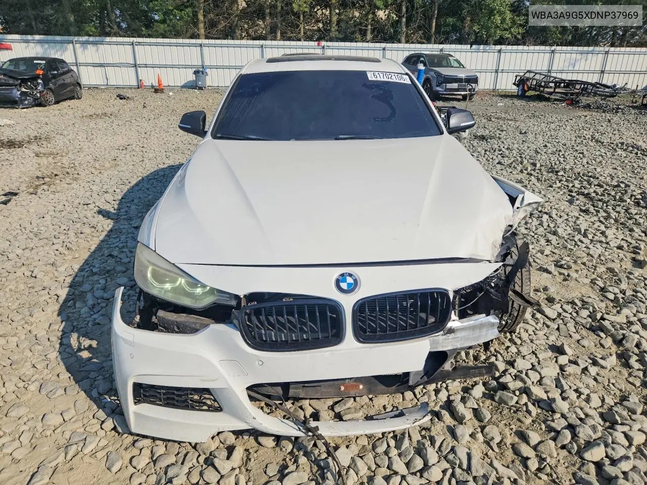 2013 BMW 335 I VIN: WBA3A9G5XDNP37969 Lot: 61702106