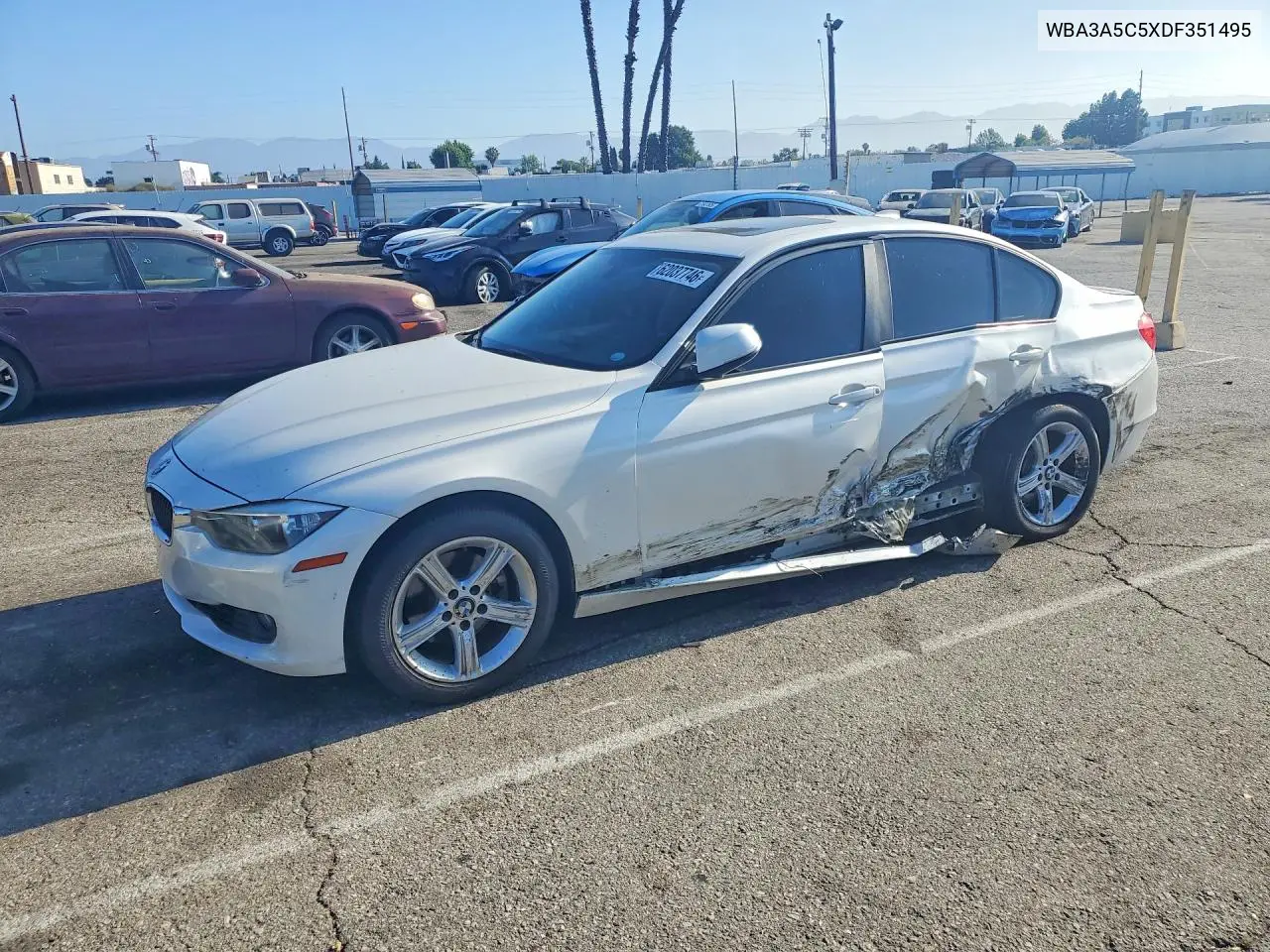 2013 BMW 328 I VIN: WBA3A5C5XDF351495 Lot: 62037746