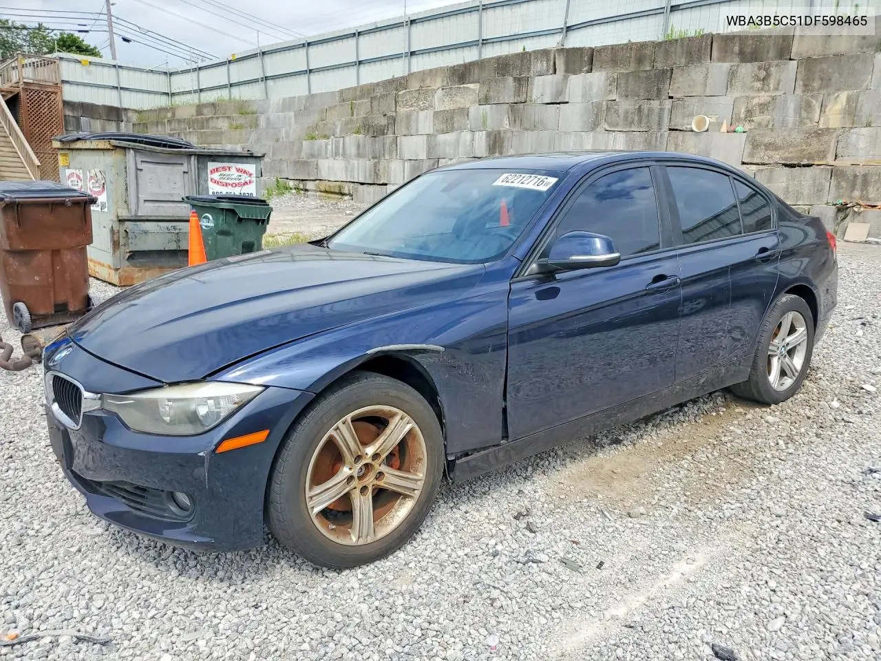2013 BMW 328 Xi Sulev VIN: WBA3B5C51DF598465 Lot: 62212716