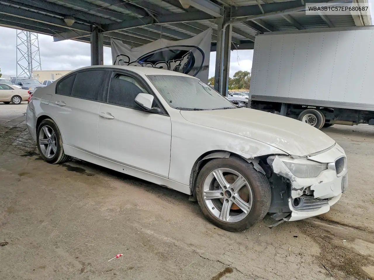 2014 BMW 320 I VIN: WBA3B1C57EP680687 Lot: 57184816