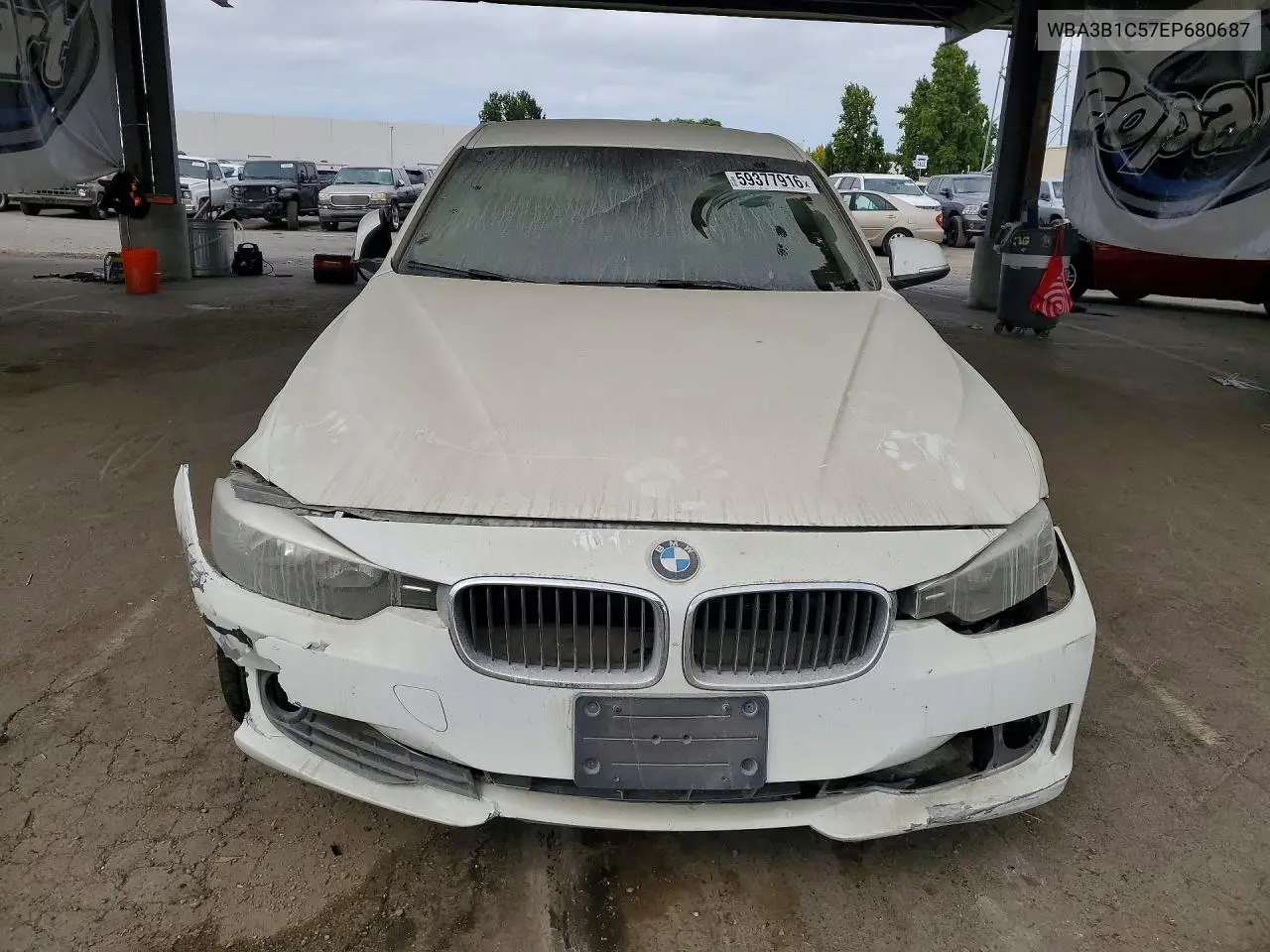 2014 BMW 320 I VIN: WBA3B1C57EP680687 Lot: 57184816