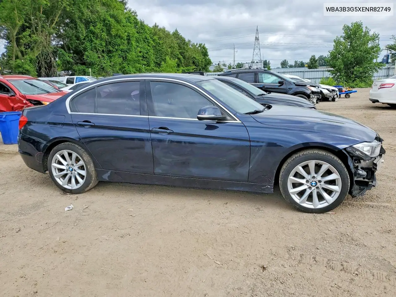 2014 BMW 328 Xi VIN: WBA3B3G5XENR82749 Lot: 59175026