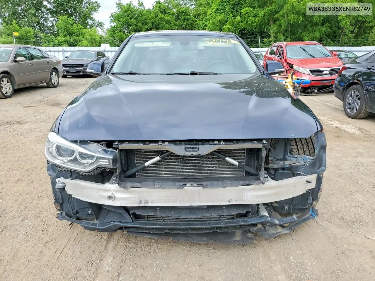 2014 BMW 328 Xi VIN: WBA3B3G5XENR82749 Lot: 59175026