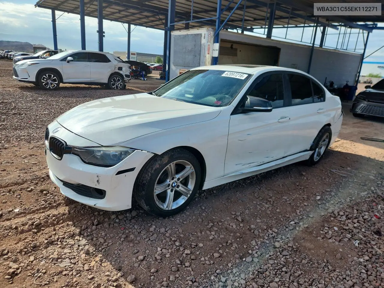 2014 BMW 328 I Sulev VIN: WBA3C1C55EK112271 Lot: 62097216
