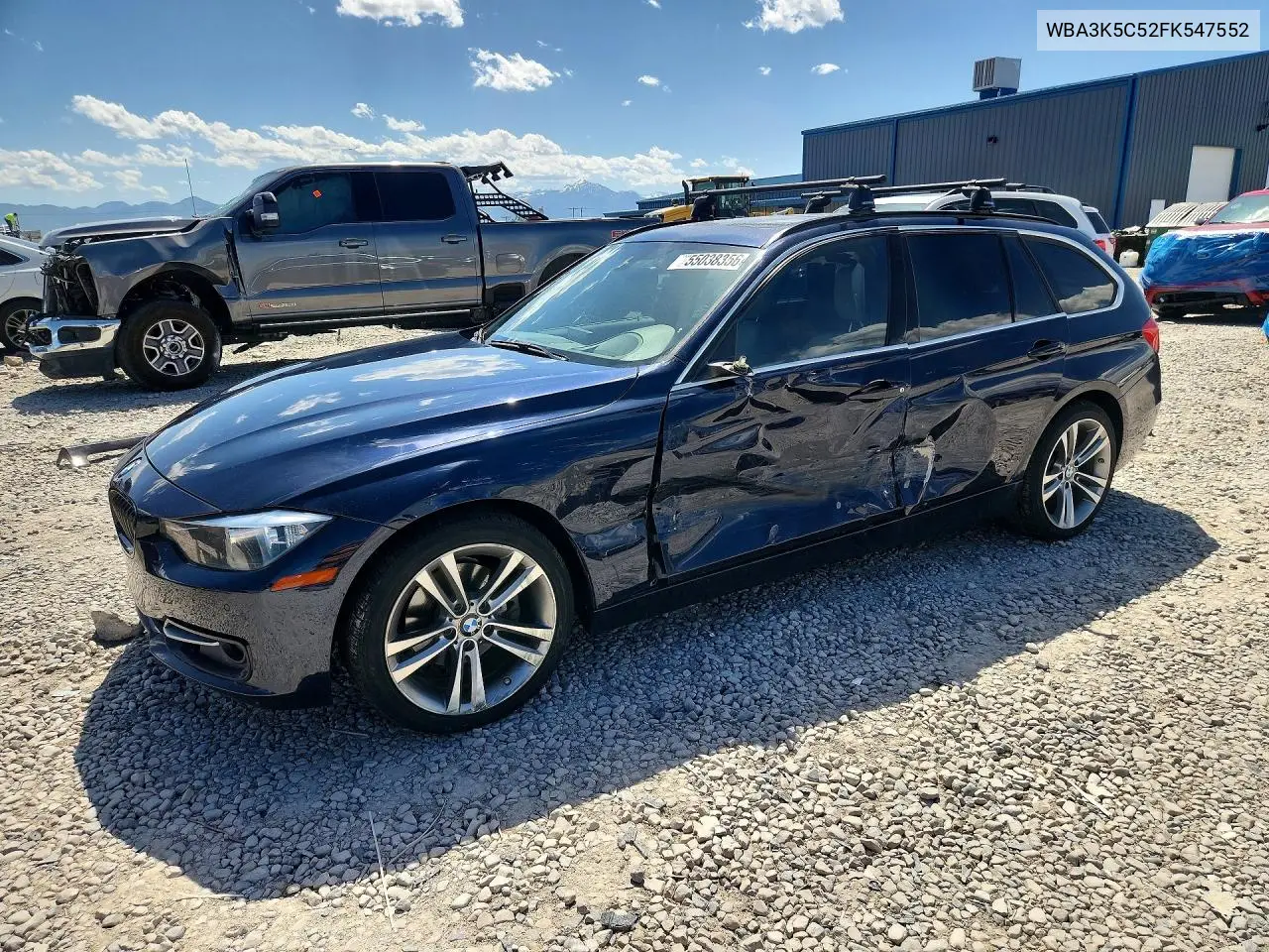 2015 BMW 328 D xDrive VIN: WBA3K5C52FK547552 Lot: 55038356