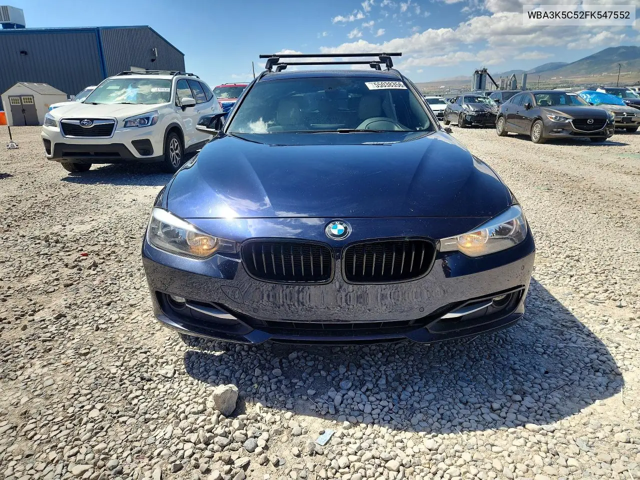 2015 BMW 328 D xDrive VIN: WBA3K5C52FK547552 Lot: 55038356