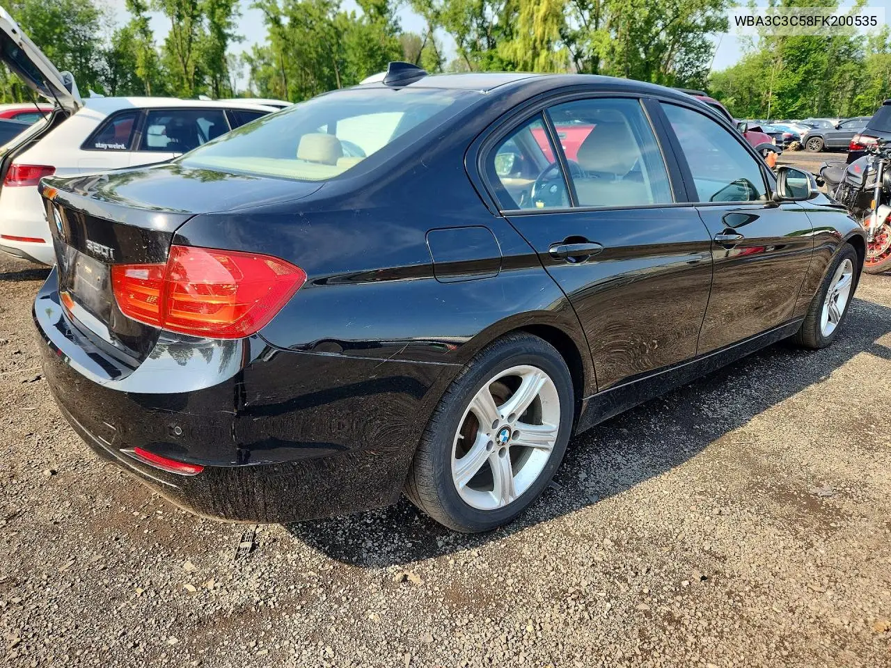 2015 BMW 320 I xDrive VIN: WBA3C3C58FK200535 Lot: 59228266