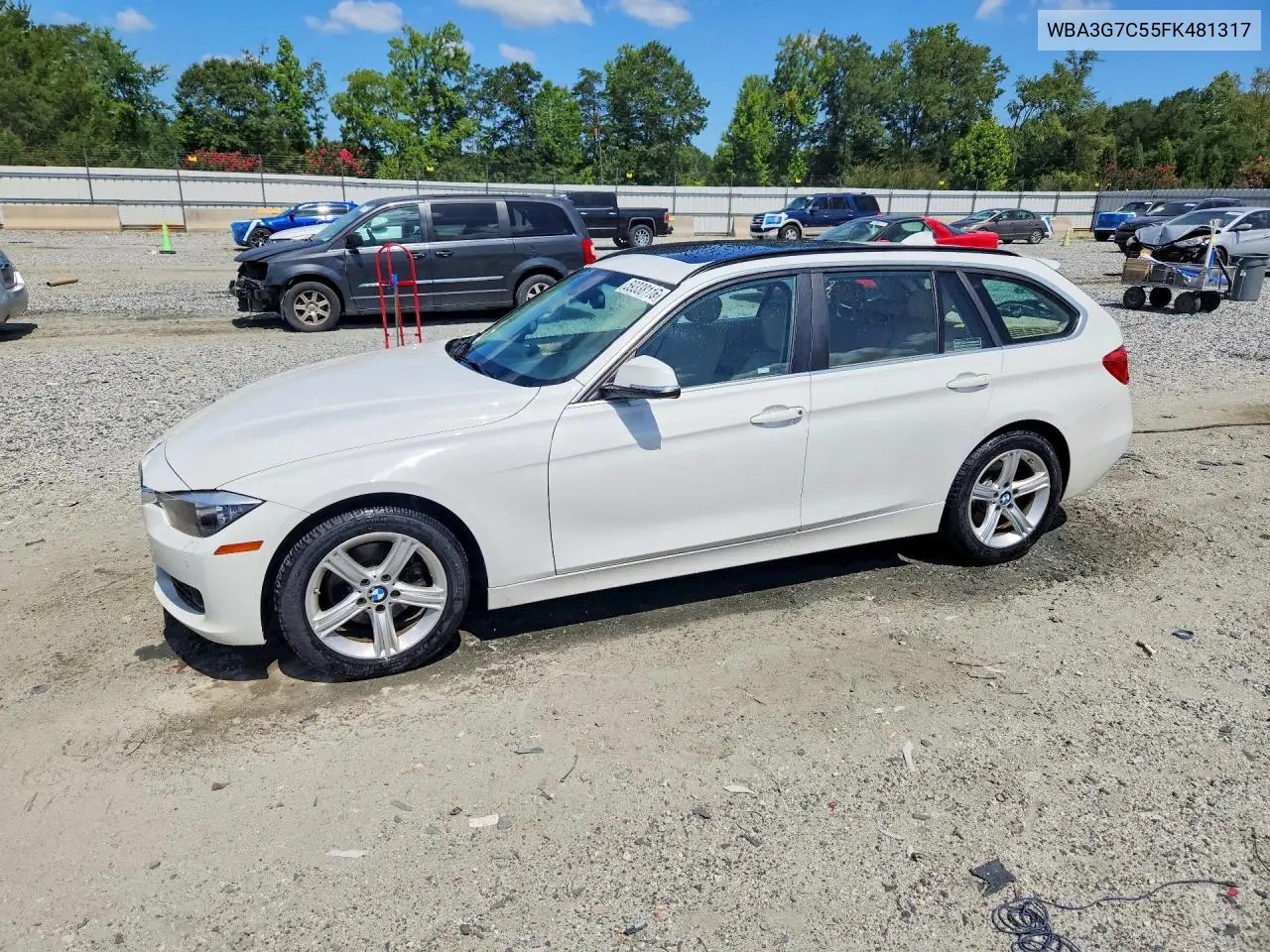 2015 BMW 328 Xi VIN: WBA3G7C55FK481317 Lot: 59338116