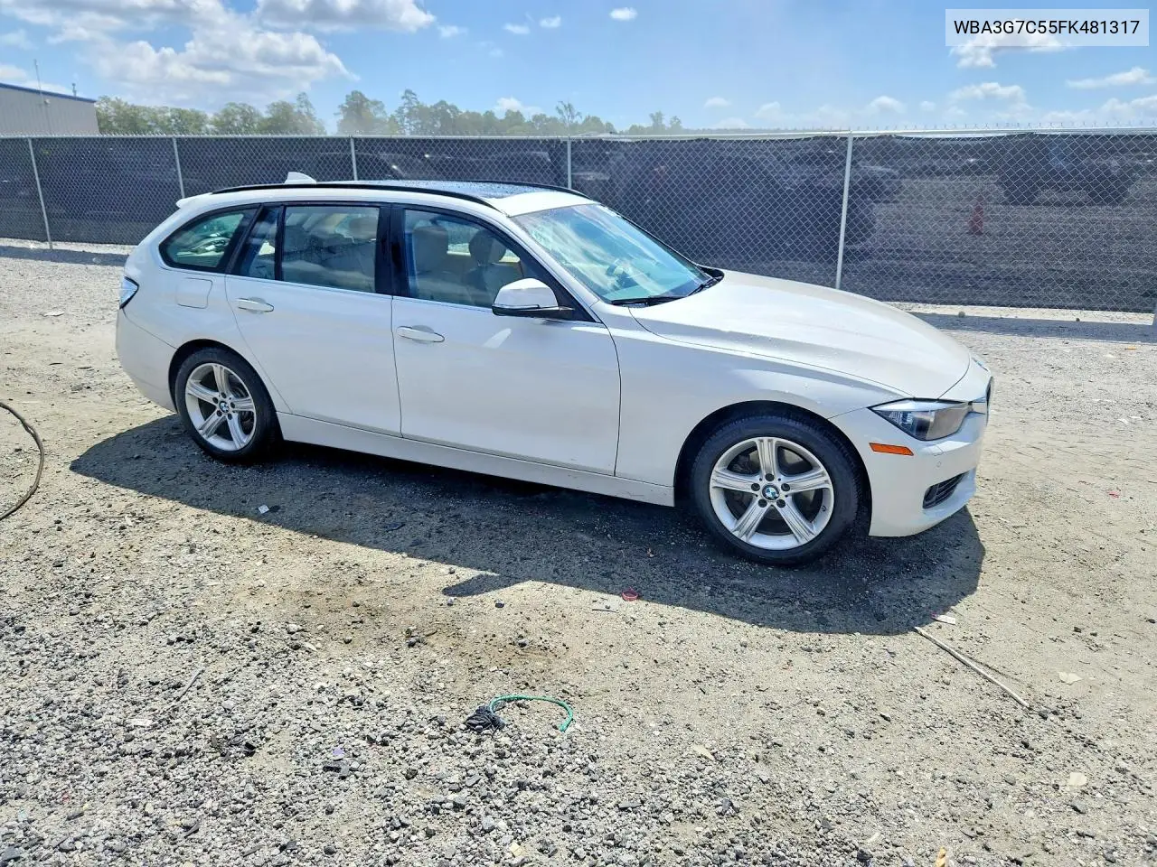 2015 BMW 328 Xi VIN: WBA3G7C55FK481317 Lot: 59338116