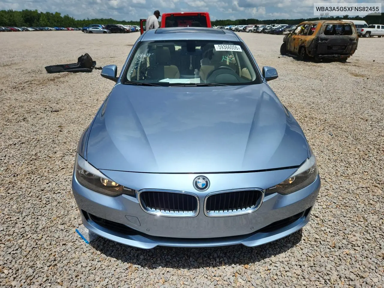 2015 BMW 328 I VIN: WBA3A5G5XFNS82455 Lot: 59366006