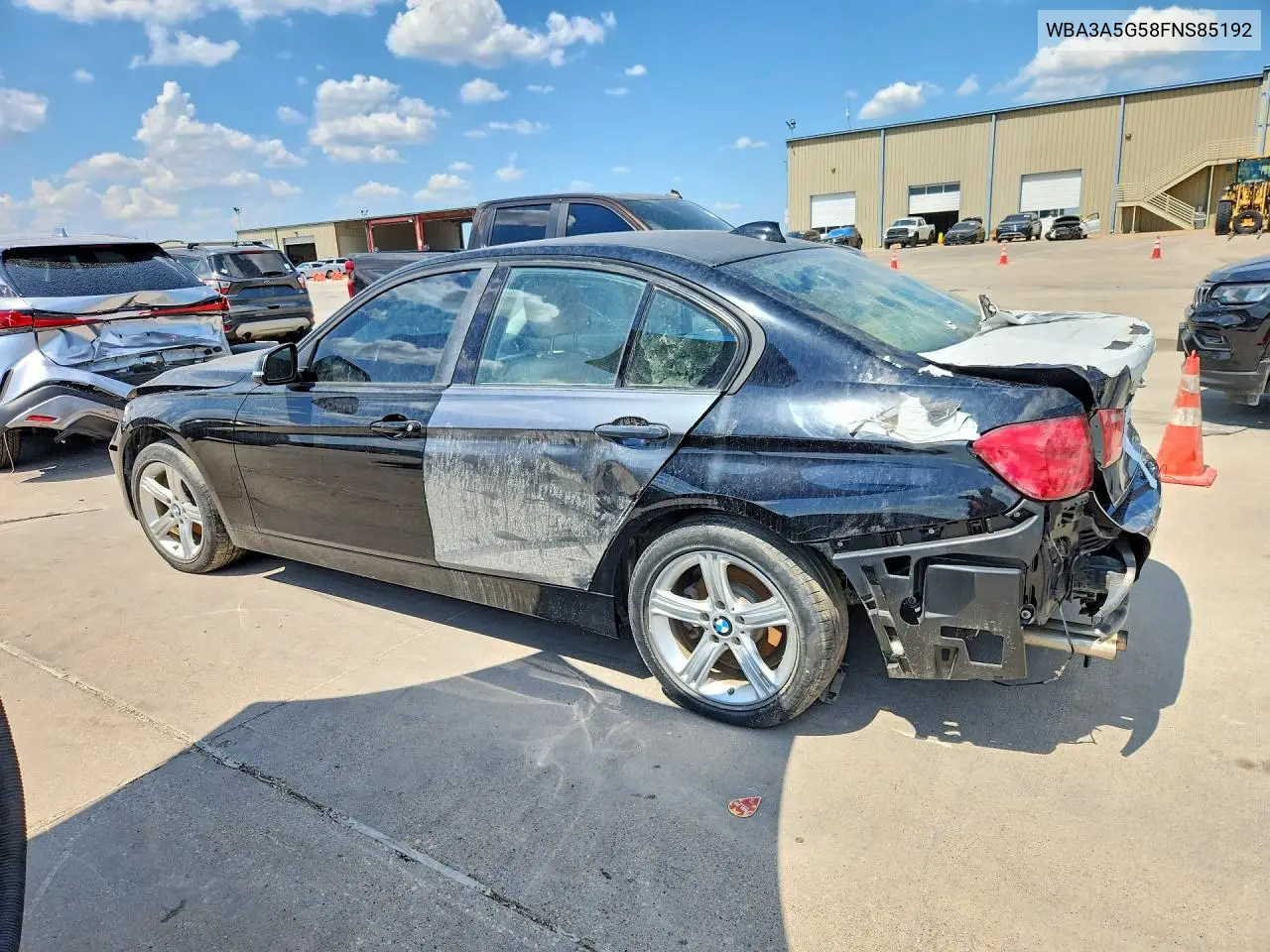 2015 BMW 328 I VIN: WBA3A5G58FNS85192 Lot: 59896296